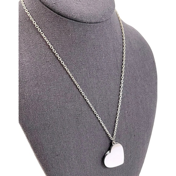 ❤️ Double Silver Heart Pendant Necklace - Picture 5 of 8